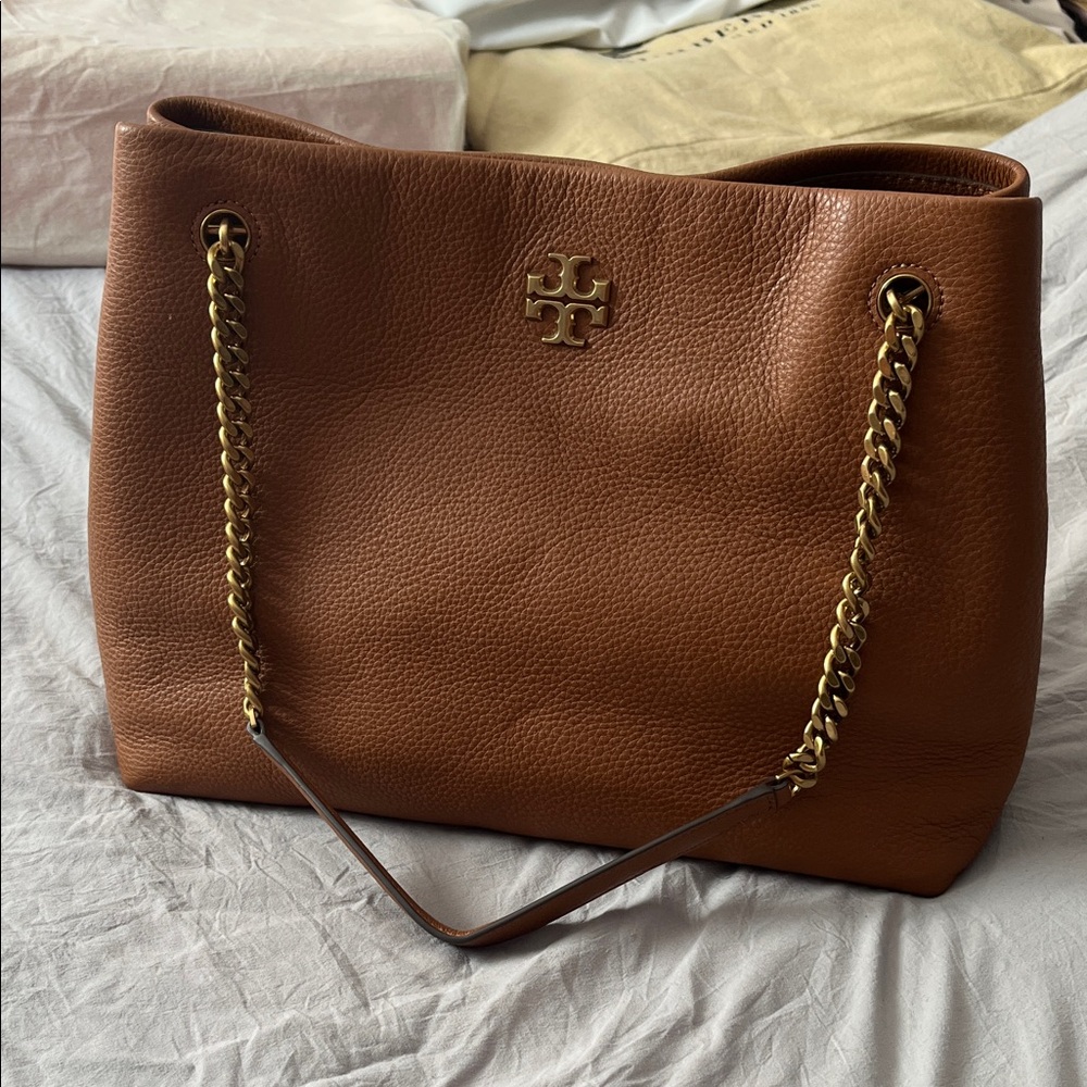 Tory Burch Tan Leather Shoulder Bag
